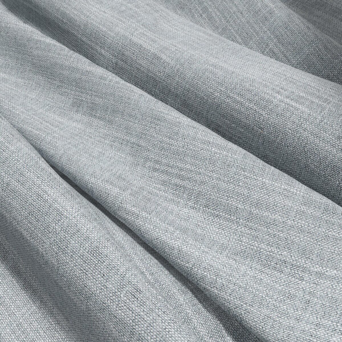 Cara Fabric - Steel Blue by blue plain voile-sheer fabric from Wemyss