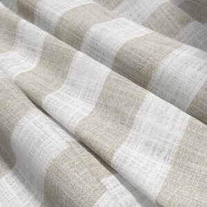 neutral striped voile-sheer fabric from Wemyss