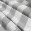 black-grey striped voile-sheer fabric from Wemyss
