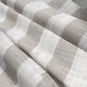 brown striped voile-sheer fabric from Wemyss