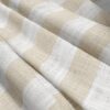 neutral striped voile-sheer fabric from Wemyss