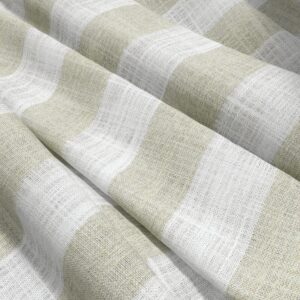green striped voile-sheer fabric from Wemyss
