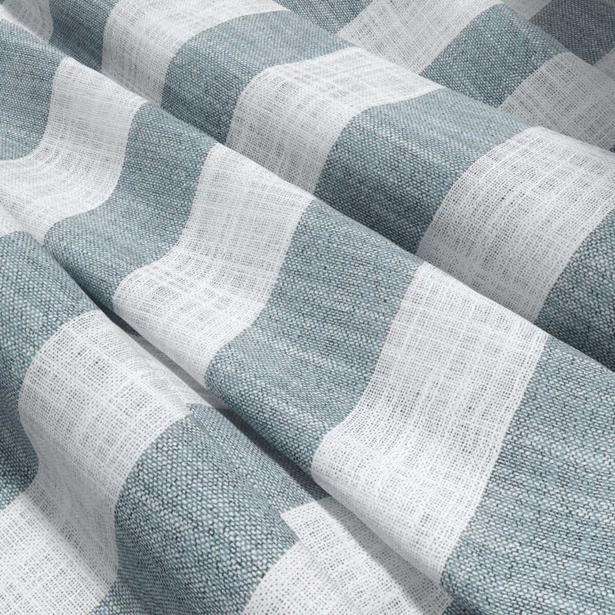 Etta Fabric - Bondi by blue striped voile-sheer fabric from Wemyss