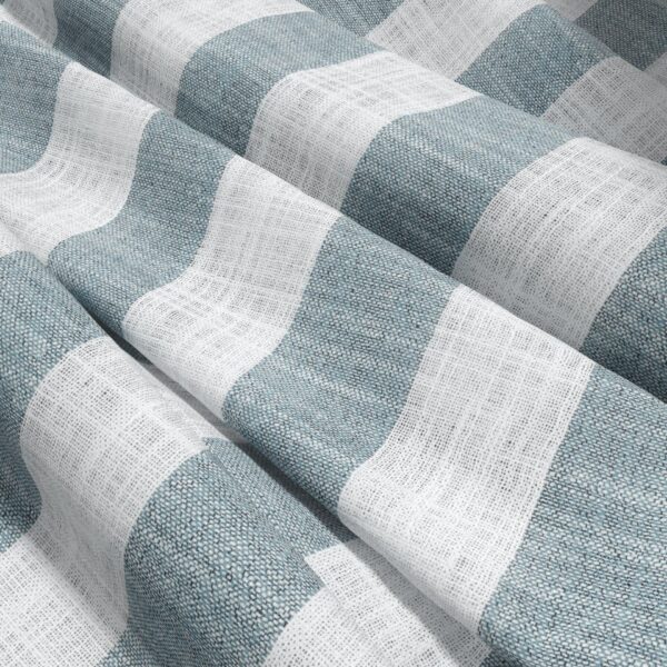 Etta Fabric - Bondi by blue striped voile-sheer fabric from Wemyss