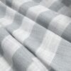 blue striped voile-sheer fabric from Wemyss
