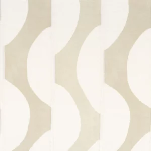 neutral striped embroideried fabric from Camengo