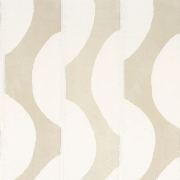 Viaggio Fabric - Sable by neutral striped embroideried fabric from Camengo