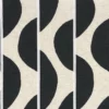 black-grey striped embroideried fabric from Camengo