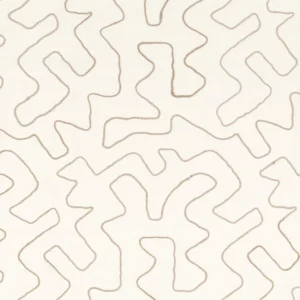 white misc embroideried fabric from Camengo