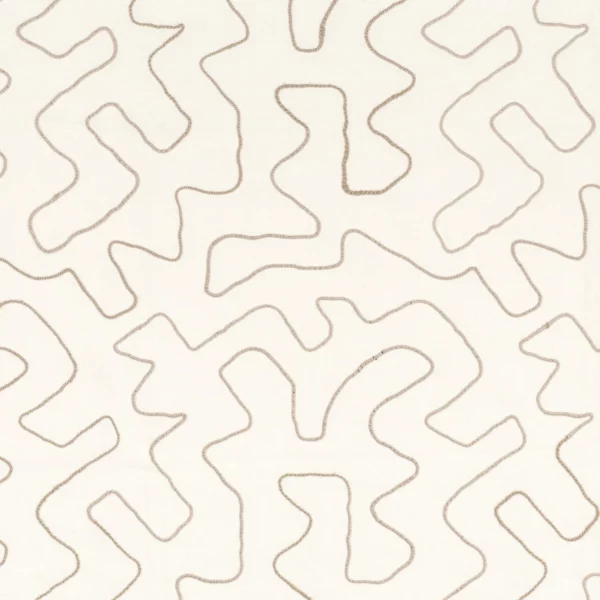 white misc embroideried fabric from Camengo