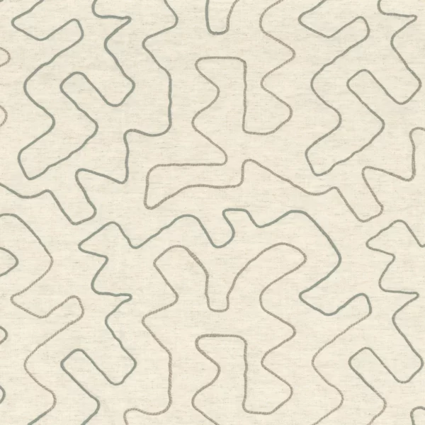 Periple Fabric - Horizon by blue misc embroideried fabric from Camengo