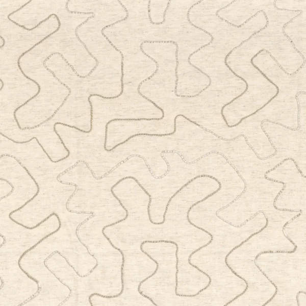 Periple Fabric - Lin by neutral misc embroideried fabric from Camengo