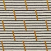 yellow striped embroideried fabric from Camengo