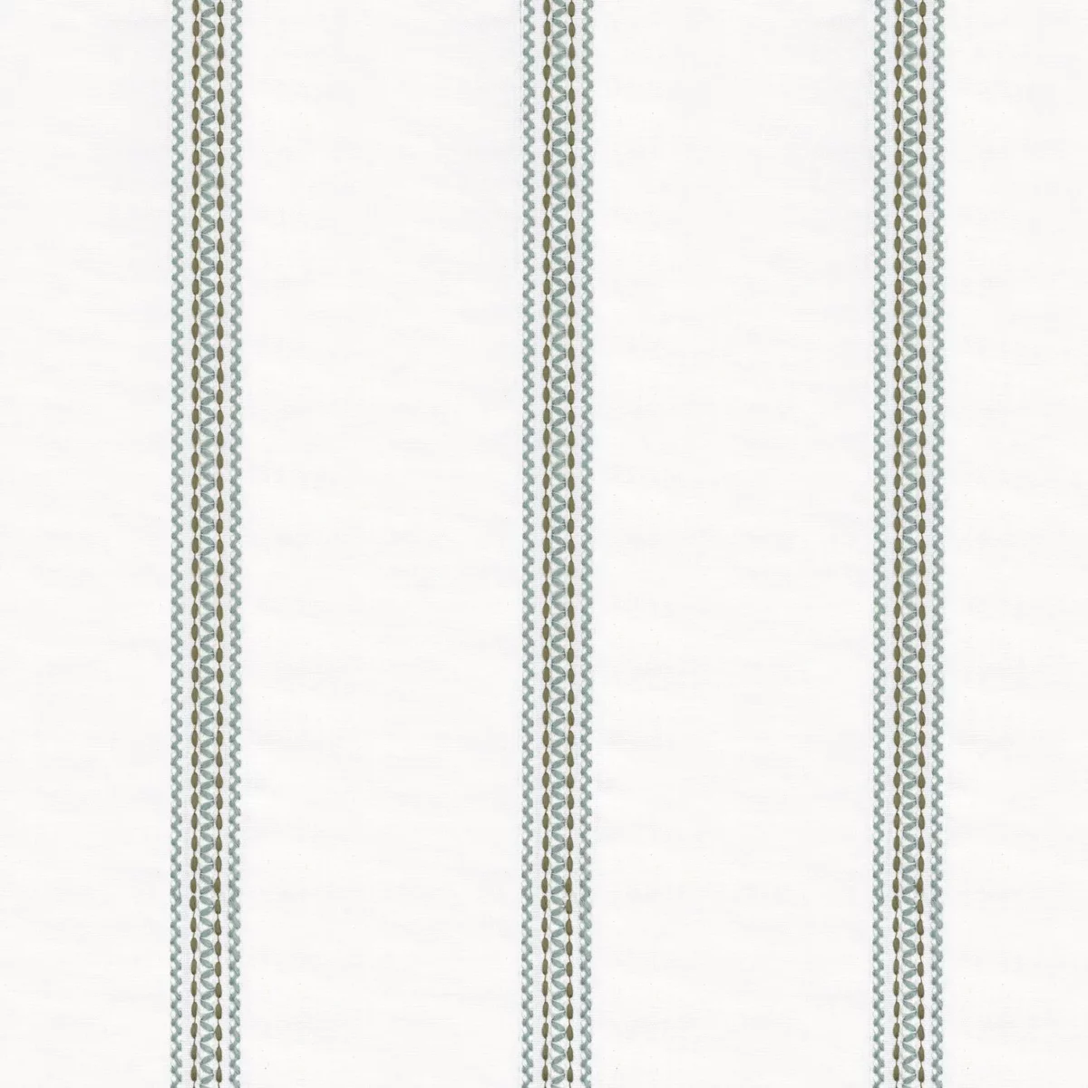 blue striped embroideried fabric from Camengo
