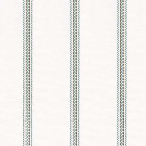 Scoperta Fabric - Horizon by blue striped embroideried fabric from Camengo
