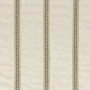 neutral striped embroideried fabric from Camengo