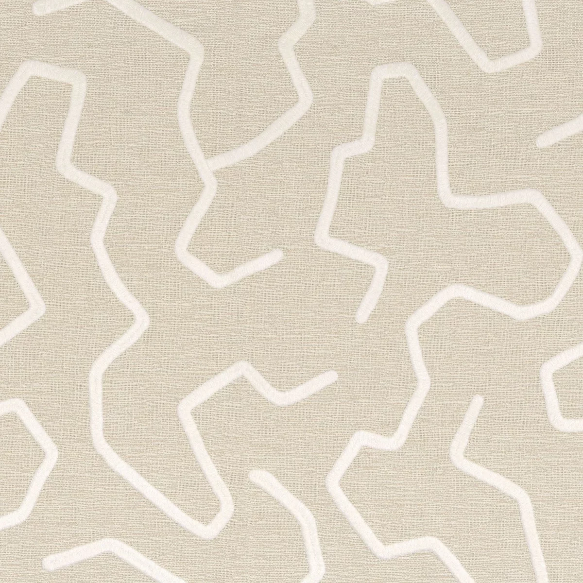 Orma Fabric - Lin by neutral misc embroideried fabric from Camengo