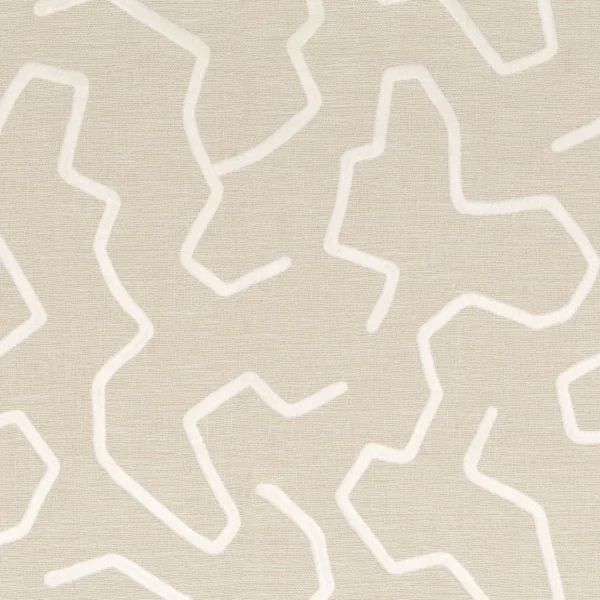 Orma Fabric - Lin by neutral misc embroideried fabric from Camengo