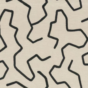black-grey misc embroideried fabric from Camengo