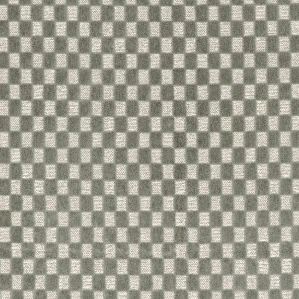 green checked velvet-chenille fabric from Camengo