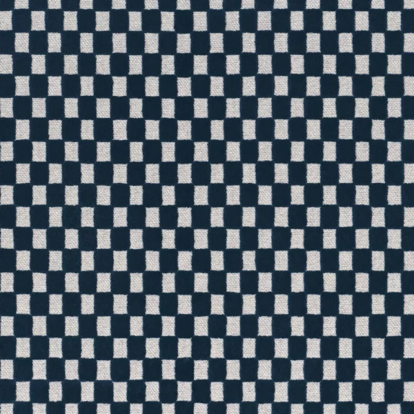 Scacchiera Fabric - Petrole by blue checked velvet-chenille fabric from Camengo