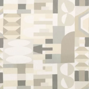 neutral retro printed fabric from Camengo