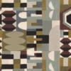 multicolour retro printed fabric from Camengo