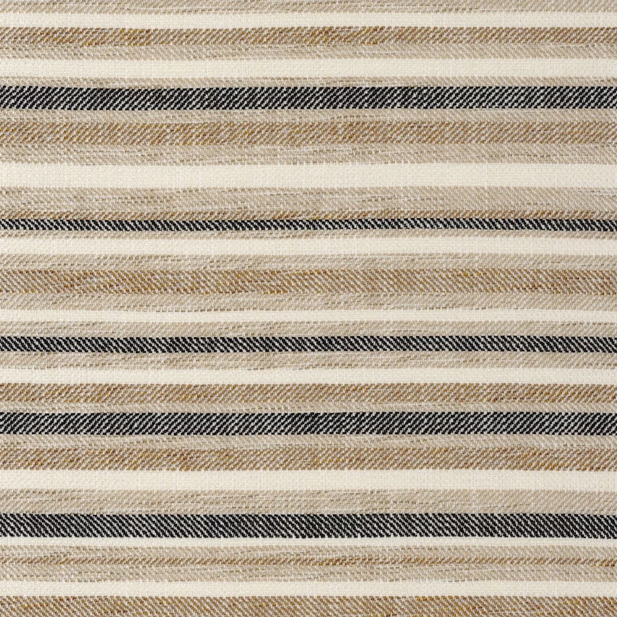 Graffio Fabric - Cognac by brown striped woven fabric from Camengo