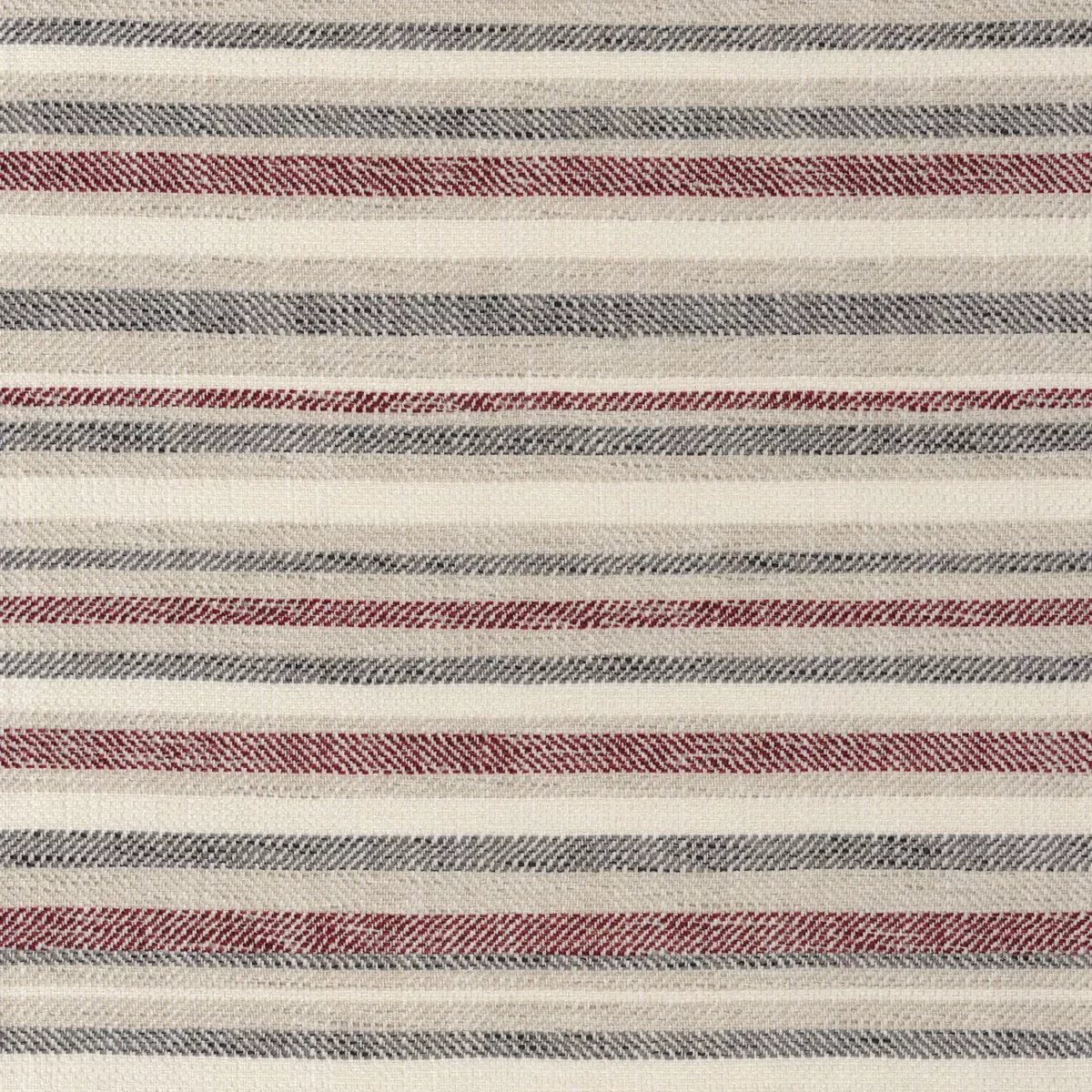 Graffio Fabric - Bordeaux by neutral striped woven fabric from Camengo
