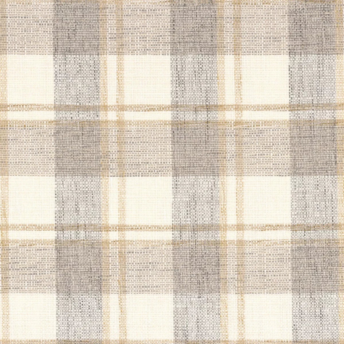 Tartana Fabric - Lin by neutral checked woven fabric from Camengo