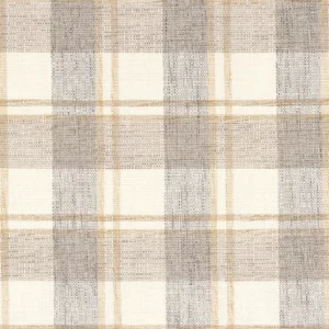 neutral checked woven fabric from Camengo