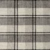 black-grey checked woven fabric from Camengo