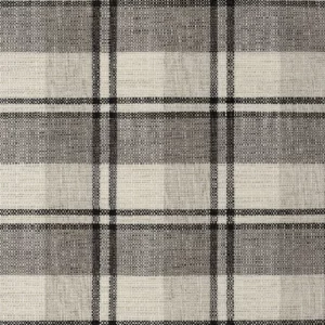 black-grey checked woven fabric from Camengo