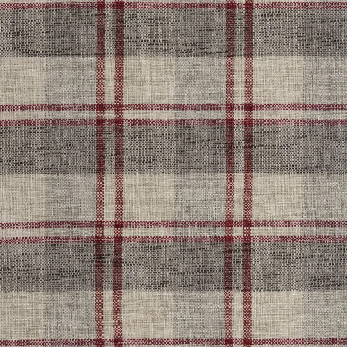 Tartana Fabric - Bordeaux by red checked woven fabric from Camengo