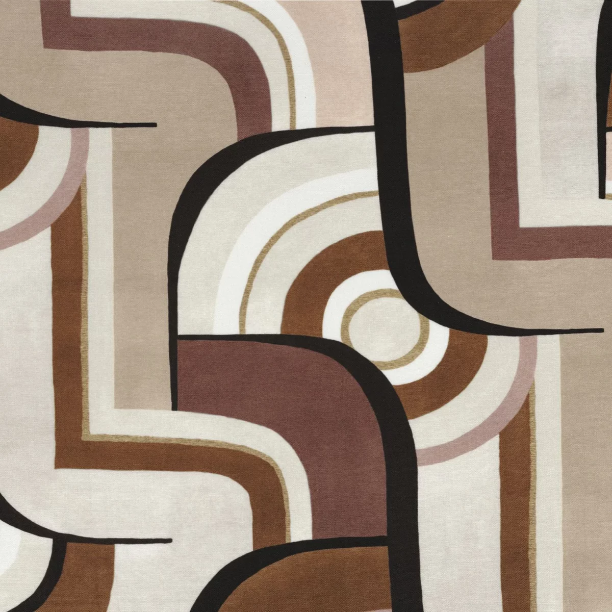 Chicago Fabric - Terre De Sienne by brown misc printed fabric from Camengo