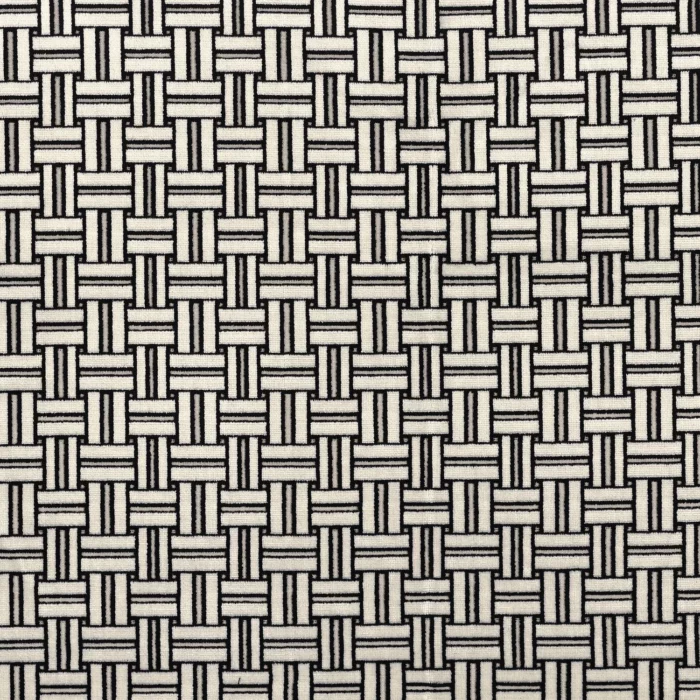 Illinois Fabric - Black & White – Black / White swatch