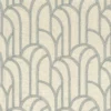 blue retro embroideried fabric from Camengo