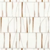 brown striped embroideried fabric from Camengo