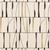 yellow striped embroideried fabric from Camengo