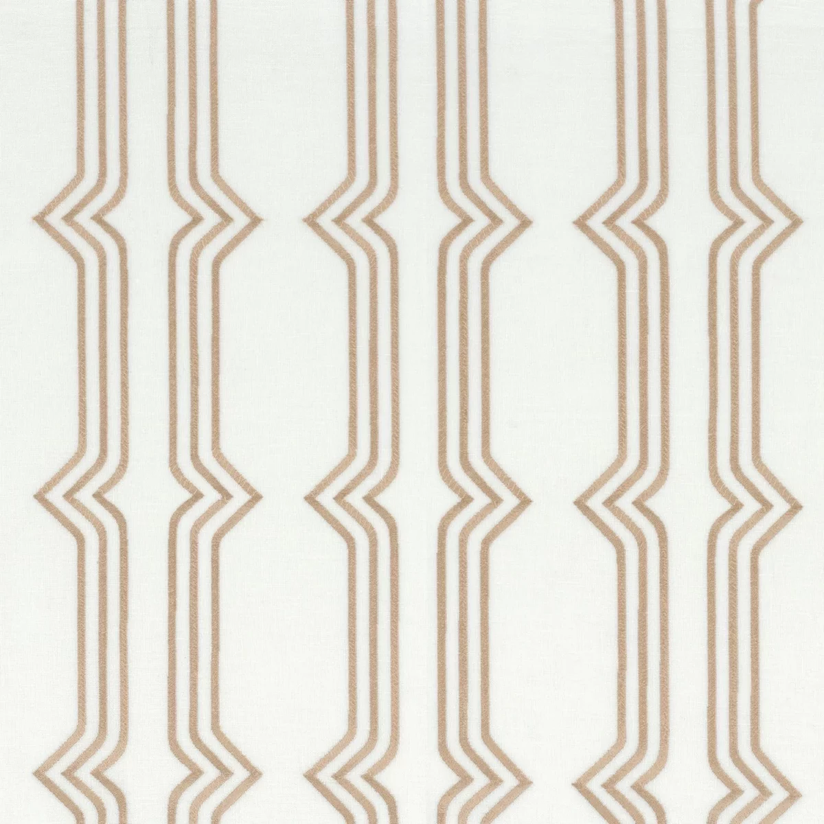 New Eastside Fabric - Lin by neutral striped voile-sheer fabric from Camengo