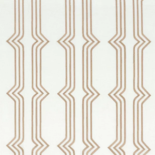 New Eastside Fabric - Lin by neutral striped voile-sheer fabric from Camengo