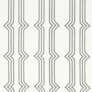 blue striped voile-sheer fabric from Camengo