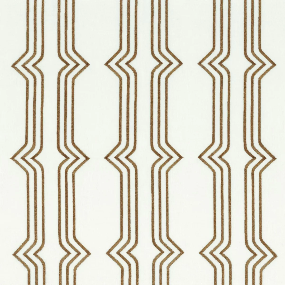 New Eastside Fabric - Bronze by brown striped voile-sheer fabric from Camengo