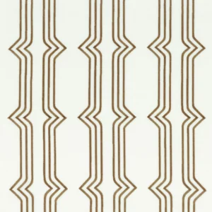 brown striped voile-sheer fabric from Camengo