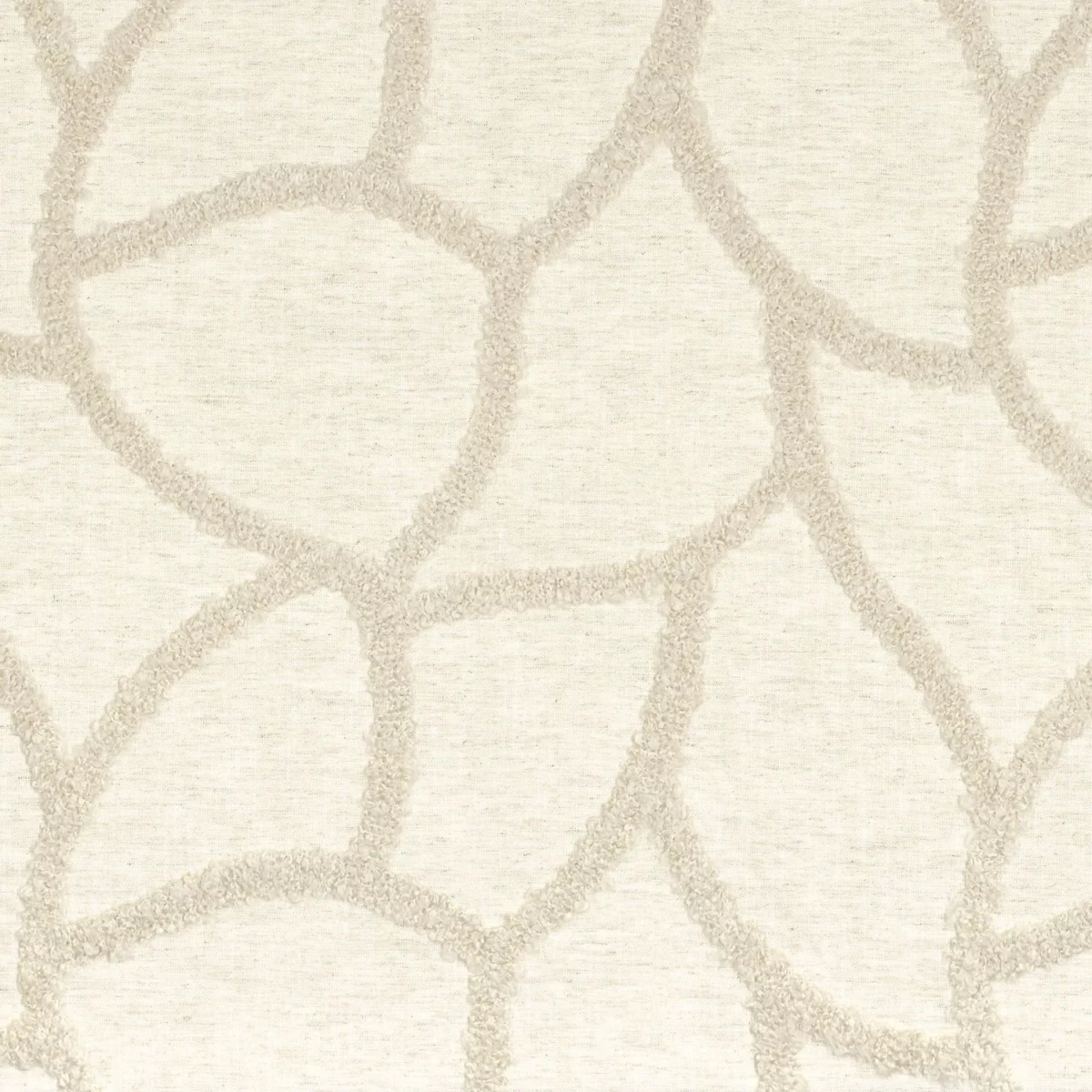 Conforto Fabric - Lin by neutral misc embroideried fabric from Camengo