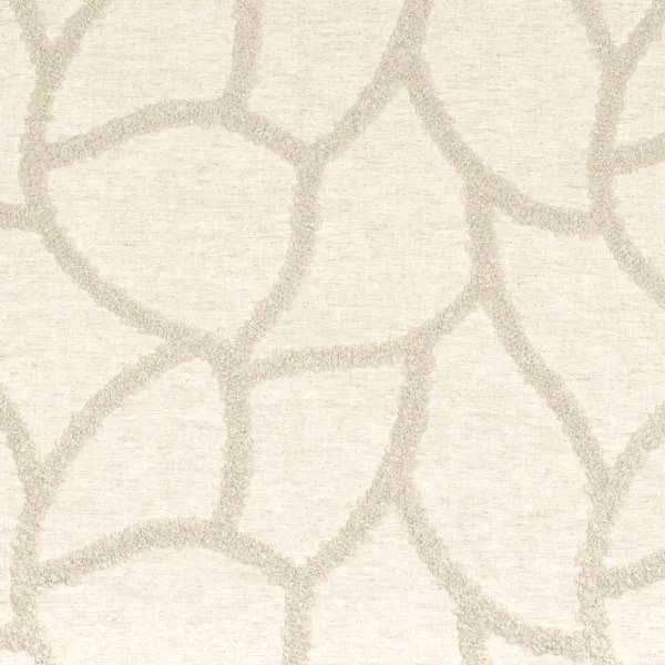 Conforto Fabric - Lin by neutral misc embroideried fabric from Camengo