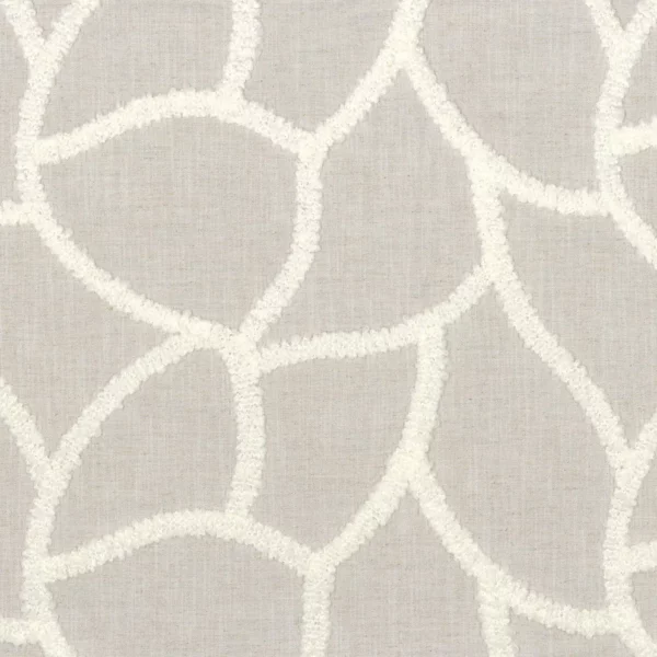 Conforto Fabric - Perle by black-grey misc embroideried fabric from Camengo