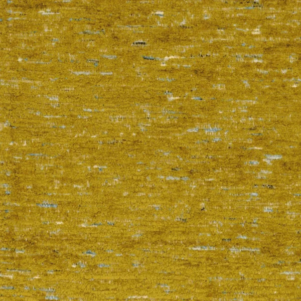 Sella Fabric - Safran by yellow plain velvet-chenille fabric from Camengo