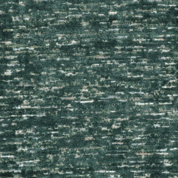 Sella Fabric - Foret by green plain velvet-chenille fabric from Camengo
