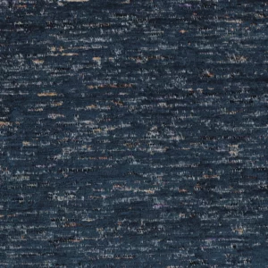 blue plain velvet-chenille fabric from Camengo